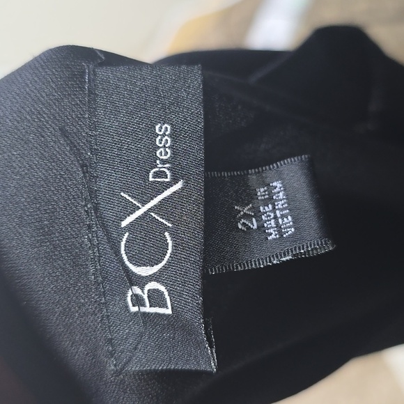 BCX black Sleeveless Halter Neck Sheath Maxi Dress size 2X - Picture 14 of 15